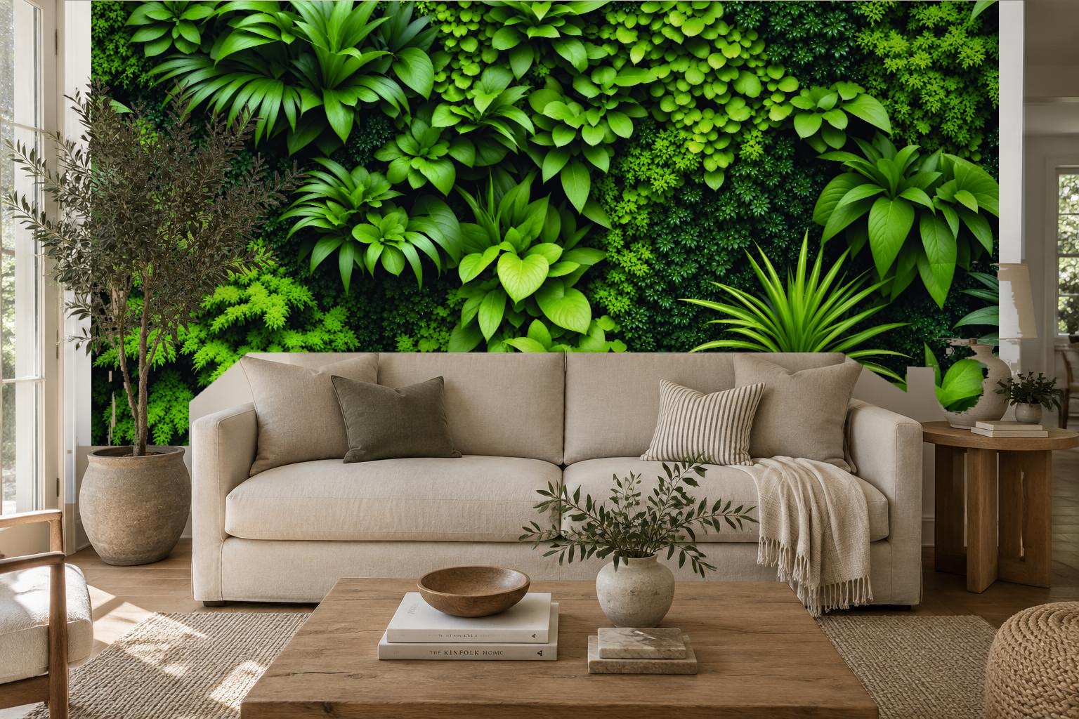 Tropical Canopy (sample) wallpaper in a room
